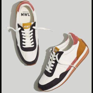 MADEWELL Women's $110 League Sneakers Washed Nubuck and Suede SHOES 5-M NH195